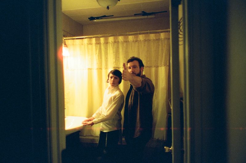 Aaron Sheer on set